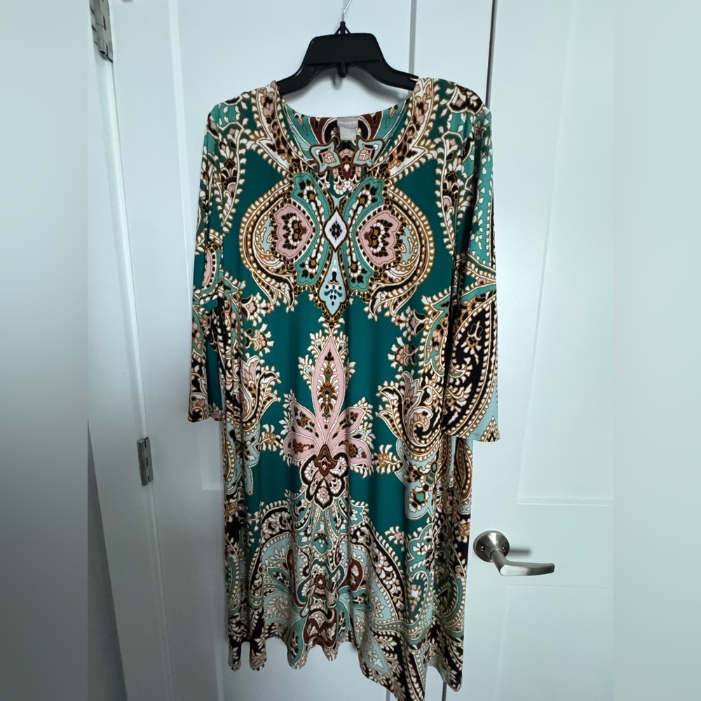 Chico’s Bohemian Paisley Print Dress
